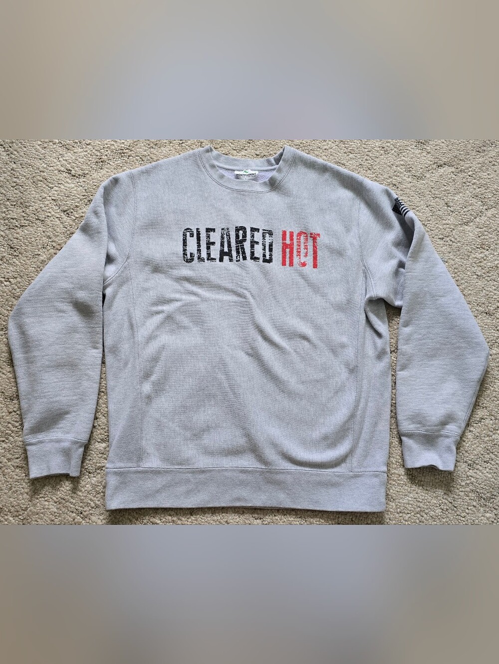 Cleared Hot Gray Sweatshirt Large